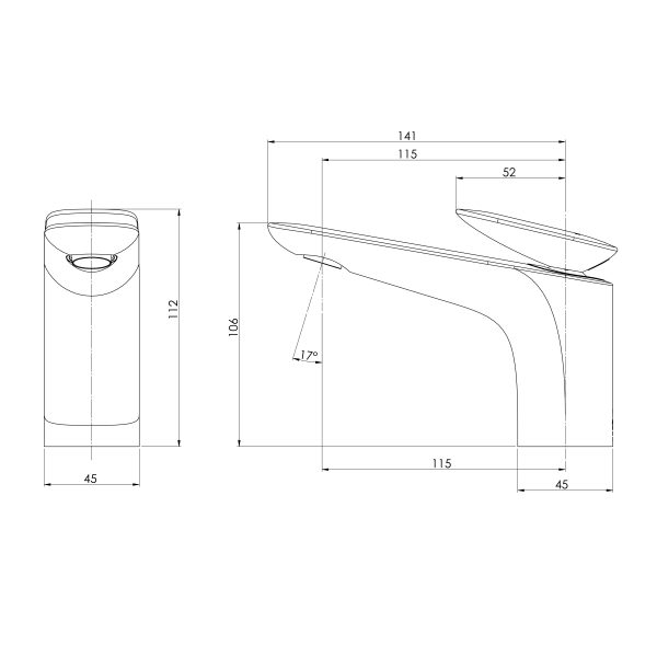 129-7700-00-1 – Nuage  Basin Mixer