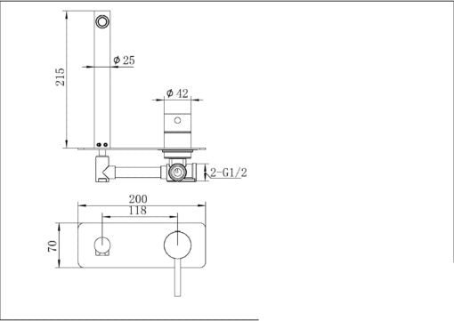 12G-314 – Wall Bath Set