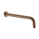 ROUND SHOWER ARM 330MM/500MM LENGTH BRUSHED BRONZE