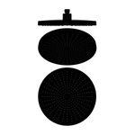 OPAL 250MM SHOWER HEAD MATTE BLACK (NR508079MB)