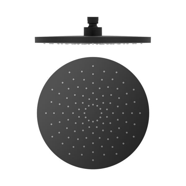 250MM ABS ROUND SHOWER HEAD MATTE BLACK (NR508088MB)