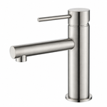 Lucito Straight Basin Mixer Brushed Stainless