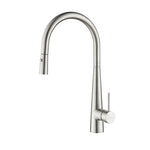 Arraso Pullout Gooseneck Sink Mixer Brushed Stainless