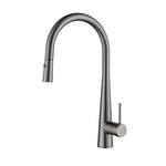 Arraso Pullout Gooseneck Sink Mixer Gun Metal