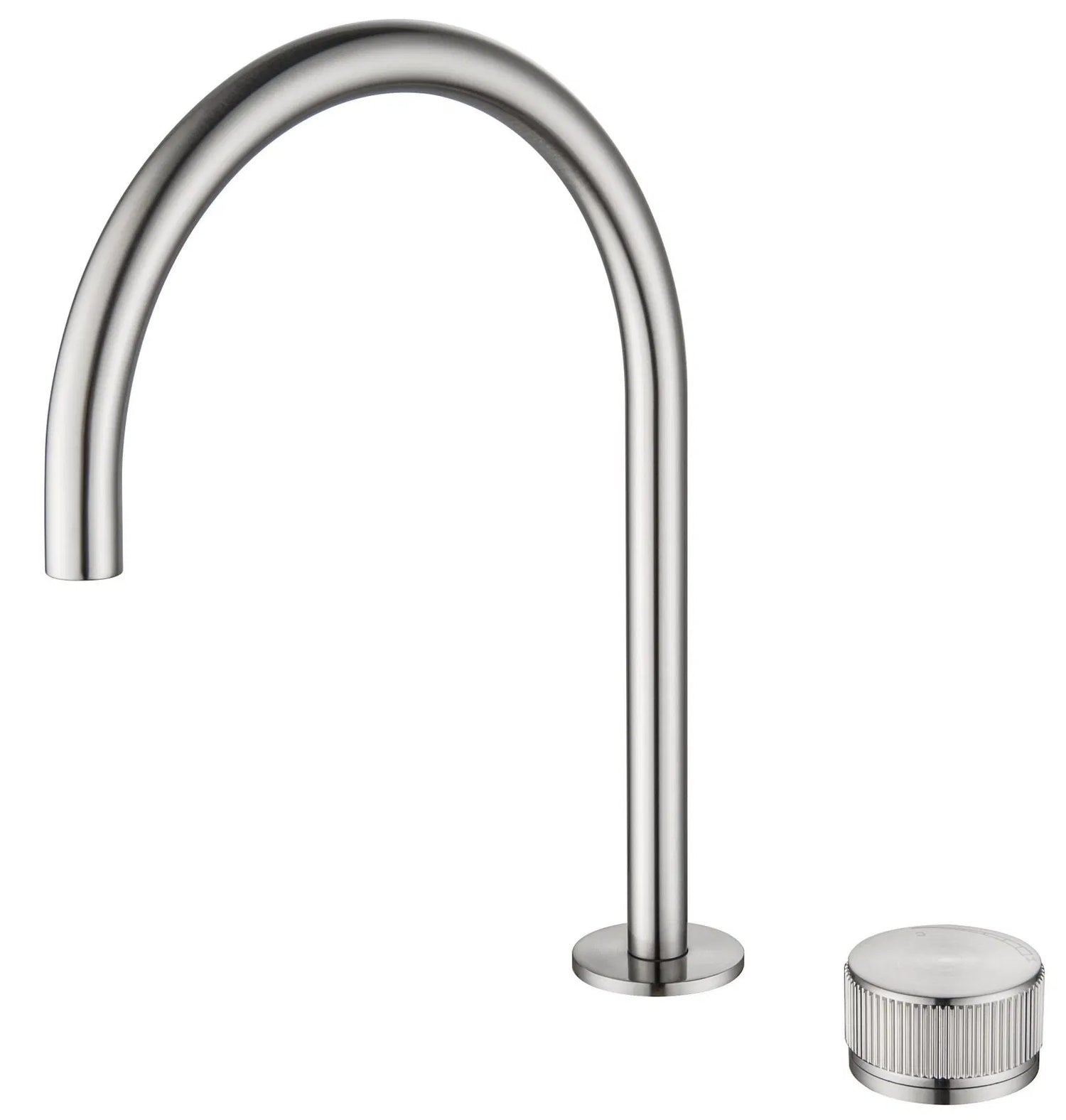 Mica Fluted Gooseneck Hob Sink/Basin Mixer Set