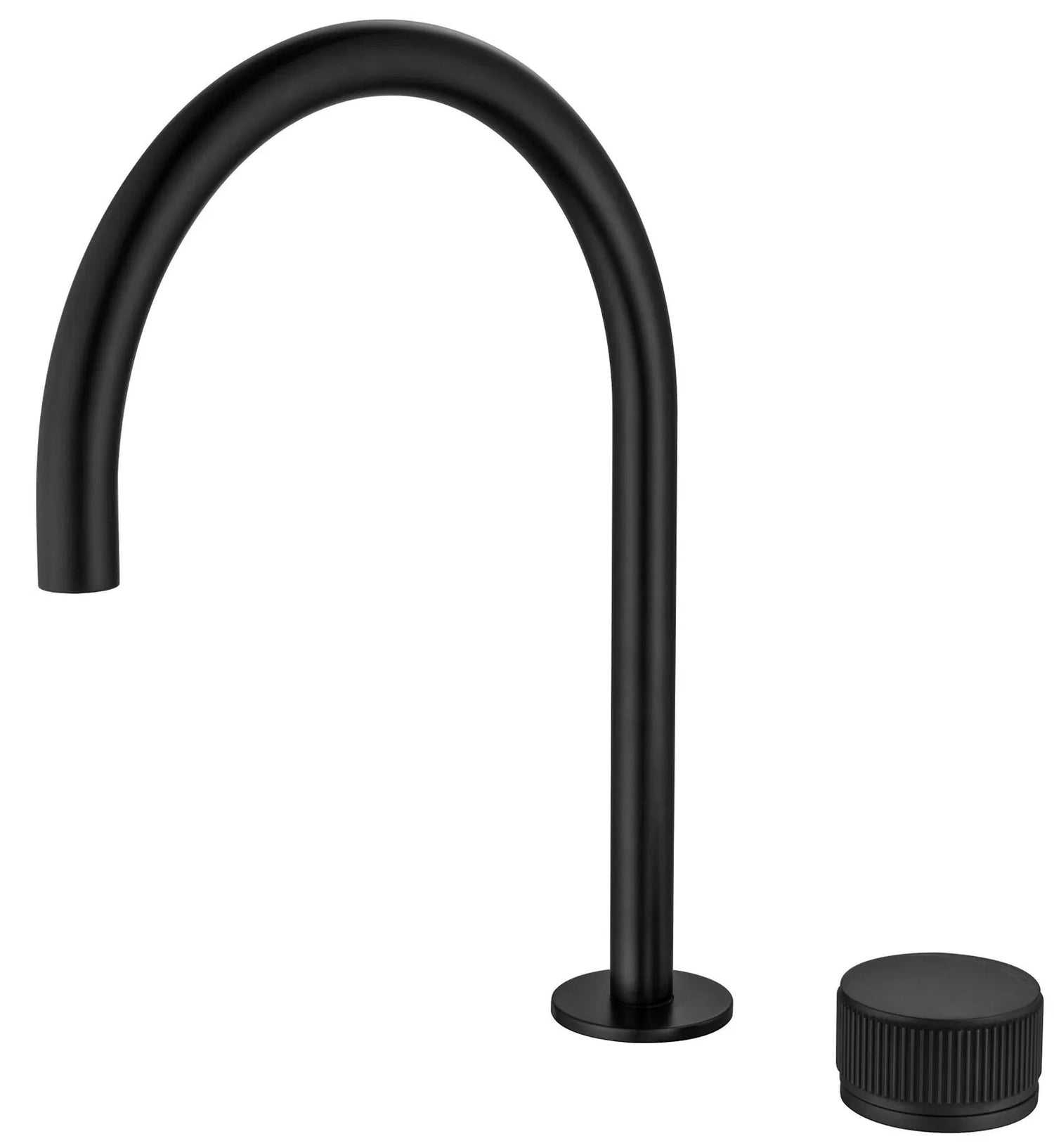 Mica Fluted Gooseneck Hob Sink/Basin Mixer Set