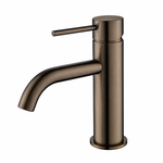Lucito Curved Basin Mixer Brushed Bronze