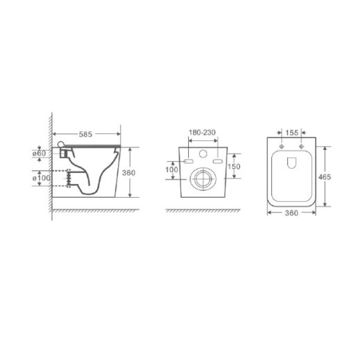 Toilet RBK-003E