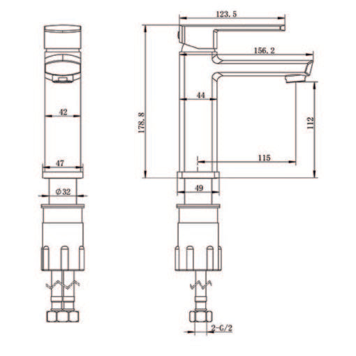 Basin Mixer – 16F 101B