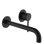 Lucito Basin / Bath Spout & Wall Mixer Set Matte Black