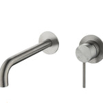 Lucito Basin / Bath Spout & Wall Mixer Set Brushed Stainless