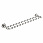 Lucito 750mm Double Towel Rail Brushed Stainless