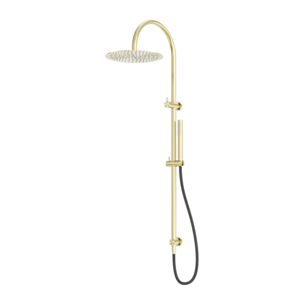 Zen SS316L Twin Shower With Outdoor Shower Hose Brushed Gold (NR162205c01BG)