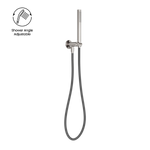 Zen SS316L Shower On Bracket With Outdoor Shower Hose Brushed Nickel (NR162205d01BN)