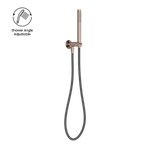 Zen SS316L Shower On Bracket With Outdoor Shower Hose Brushed Bronze (NR162205d01BZ)