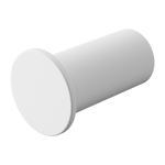 Mecca Robe Hook Slim Matte White (NR1982bMW)