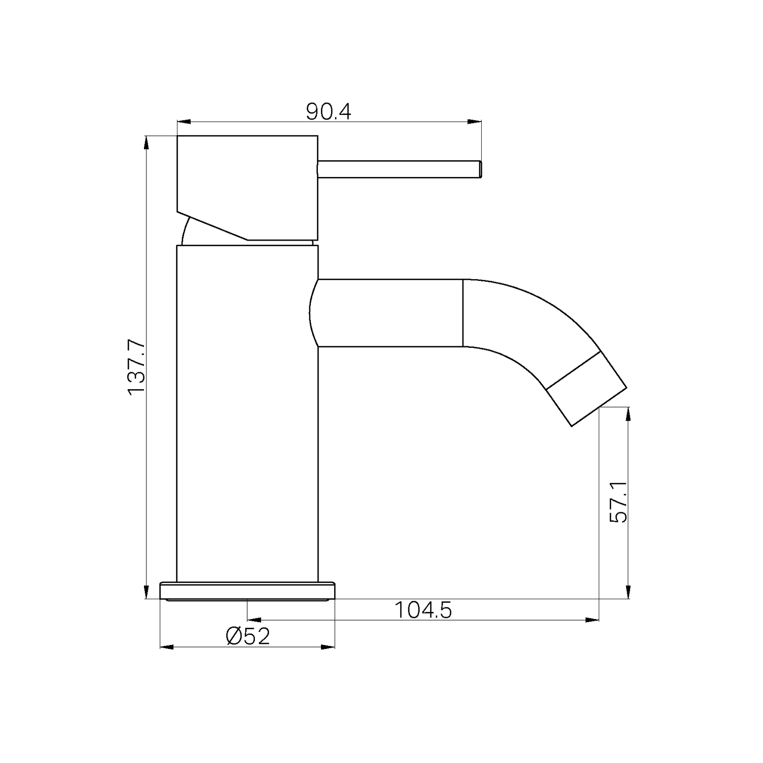 Basin Mixers Brushed Bronze Mecca Range - Royal Bath & Kitchen - Image 2