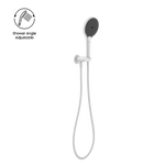 MECCA SHOWER ON BRACKET WITH AIR SHOWER II MATTE WHITE (NR221905FMW)