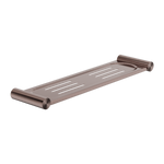 NEW MECCA METAL SHOWER SHELF BRUSHED BRONZE (NR2387aBZ)