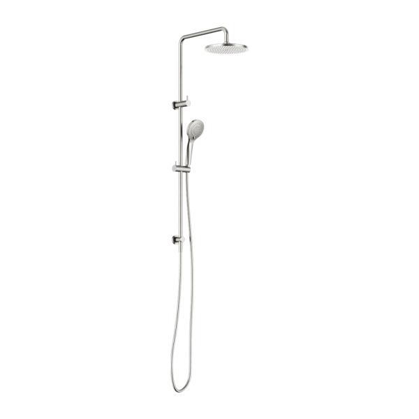 Round Twin Shower With Air Shower I Brushed Nickel (NR250805d01BN)