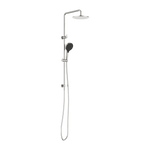 Round Twin Shower With Air Shower II Brushed Nickel (NR250805d02BN)