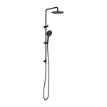 Round Twin Shower With Air Shower II Matte Black (NR250805d02MB)
