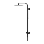 ASTRA RAIN SQUARE TWIN SHOWER SINGLE HOSE MATTE BLACK (NR281305cMB)