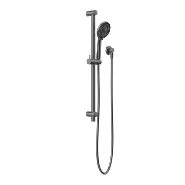 Round Metal Project Shower Rail 4 Star Rating Gun Metal (NR319GM)
