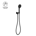 Project Round Shower On Bracket 4 Star Rating Matte Black (NR320MB)