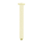 SQUARE CEILING ARM 300MM LENGTH BRUSHED GOLD (NR504300BG)