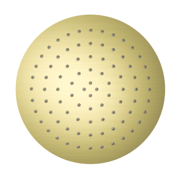 250mm Round Stainless Steel Shower Head 4 Star Rating Brushed Gold (NR507036BG)