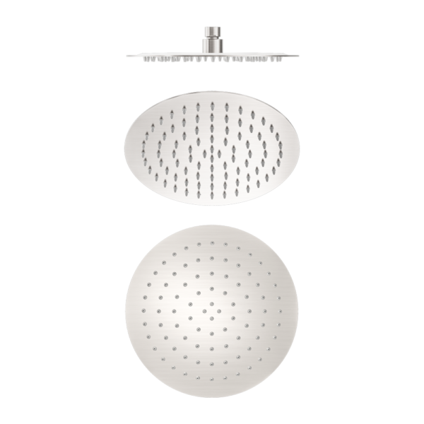 250mm Round Stainless Steel Shower Head 4 Star Rating Brushed Nickel (NR507036BN)