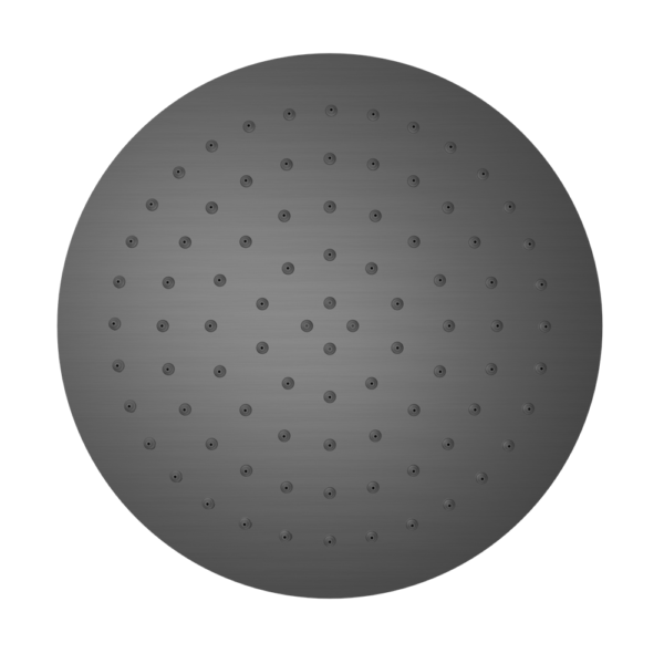 250mm Round Stainless Steel Shower Head 4 Star Rating Gun Metal (NR507036GM)