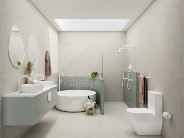 230MM AIR SHOWER HEAD MATTE WHITE (NR508076MW)