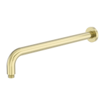 Zen SS316L Round Shower Arm 400mm Length Brushed Gold (NR509BG)