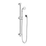 York Shower Rail With White Porcelain Hand Shower Chrome (NR692105A01CH)