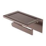 Bianca Toilet Roll Holder With Phone Holder Brushed Bronze (NR9086aBZ)