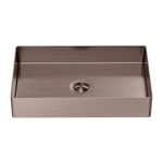 OPAL RECTANGLE STAINLESS STEEL BASIN BRUSHED BRONZE (NRB3555BZ)