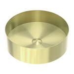 OPAL ROUND 400MM STAINLESS STEEL BASIN BRUSHED GOLD (NRB401rBG)