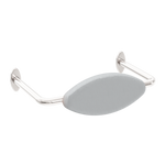 Mecca Care DDA Accessible Toilet Backrest Brushed Nickel (NRCR0001BN)