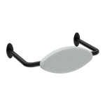 Mecca Care DDA Accessible Toilet Backrest Matte Black (NRCR0001MB)