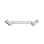 MECCA CARE 25MM FOOTREST CORNER GRAB RAIL 215MM BRUSHED NICKEL (NRCR2508WBN)