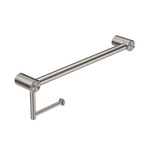 MECCA CARE 25MM TOILET ROLL RAIL 300/450MM BRUSHED NICKEL