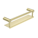 MECCA CARE 25MM GRAB RAIL WITH SHELF 300/450MM BRUSHED GOLD