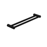 MECCA CARE 25MM DOUBLE TOWEL GRAB RAIL 600/900MM MATTE BLACK