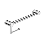 MECCA CARE 32MM GRAB RAIL WITH TOILET ROLL HOLDER 450MM CHROME (NRCR3218ACH)
