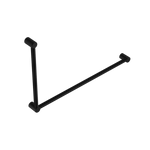 Mecca Care 32mm DDA Accessible Toilet Grab Rail Set 90 Degree 600X1000mm Matte Black (NRCR3290MB)