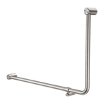 Mecca Care 32mm DDA Accessible Toilet 90 Degree Bent Tube Grab Rail 600X1000mm Brushed Nickel (NRCR3290eBN)
