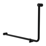 Mecca Care 32mm DDA Accessible Toilet 90 Degree Bent Tube Grab Rail 600X1000mm Matte Black (NRCR3290eMB)
