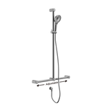 MECCA CARE 32MM T BAR GRAB RAIL AND ADJUSTABLE SHOWER SET 1100X750MM CHROME (NRCS006CH)